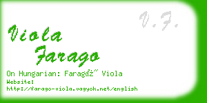 viola farago business card